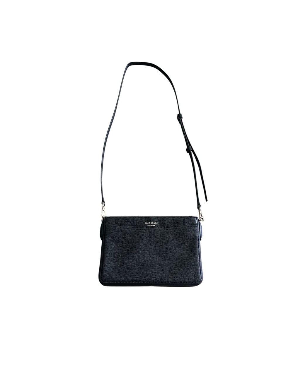 Kate Spade black leather crossbody bag